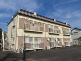 軽量鉄骨造2階建てのハイツ！南向き！